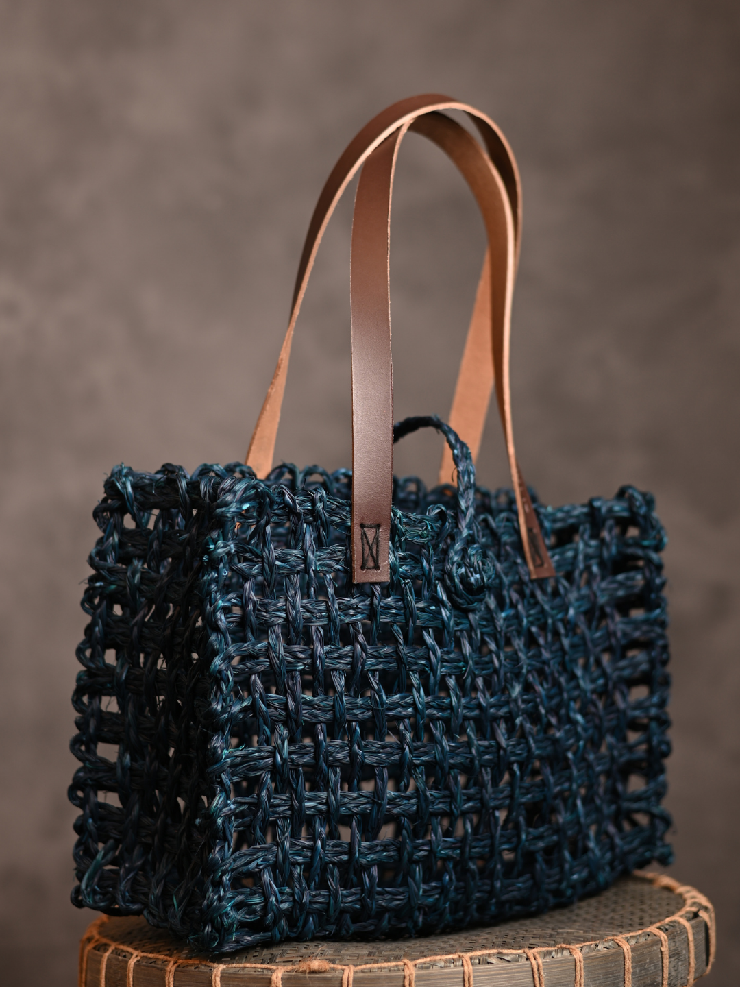 Handmade Sabai Grass Mesh Bag - Neer