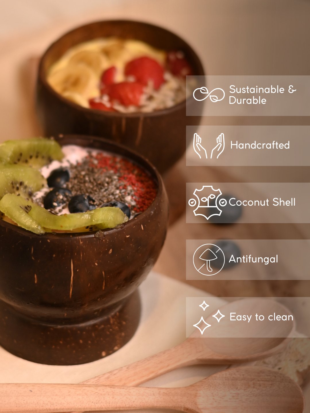 Handmade Coco Breakfast Bowls - Kadam Haat